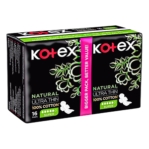 Kotex Natural Ultra Thin Super Pads