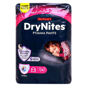 Huggies Girls DryNites Pyjama Pants - (3-5 Years)