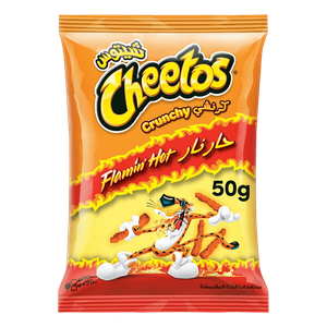 Cheetos Flamin' Hot Cheese Crunchy Corn Puffs