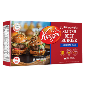 سلايدر برجر بقري مجمد من خزان