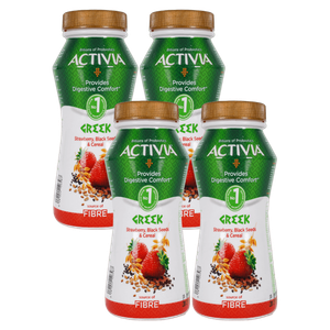 Activia Strawberry With Black Seeds & Cereal Drink