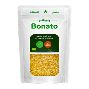 عدس أصفر مقسم عضوي من بوناتو