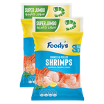 Foodys Frozen Super Jumbo Cooked & Peeled Shrimps