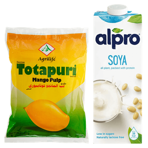 Alpro Soya Drink & Agrilife Frozen Mango Smoothie