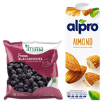 Alpro Roasted Almond Drink & Agrilife Frozen Mango Smoothie