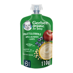 Gerber Apple With Blueberry & Oats Baby Food - (From 6 Months)