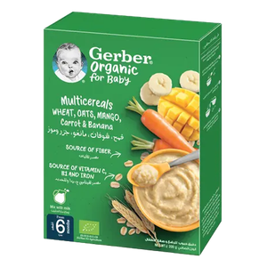 Gerber Mango With Carrot & Banana Cereals - (From 6 Months)