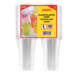 Papco Clear Rectangular Plastic Cups