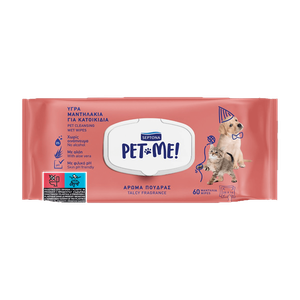 Septona Pet Me! Talcy Fragrance Pet Cleansing Wet Wipes