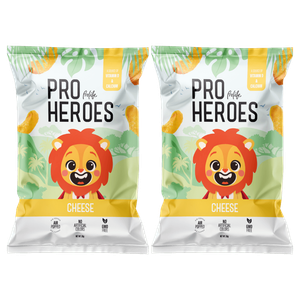 ذرة منفوخة بروهيروز مدعمة بالفيتامينات بنكهة الجبنة من برولايف