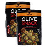 Gaea Pitted Green Olives With Chilli & Black Pepper