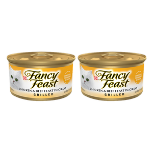 Fancy Feast Grilled Chicken & Beef In Gravy Cat Food