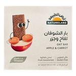 لوح الشوفان العضوي بالتفاح والجزر من أرض الطبيعة