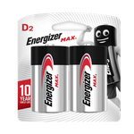 Energizer Max Battery - D2