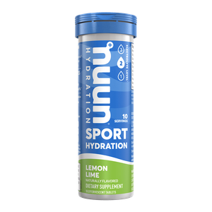 Nuun Sport Hydration Lemon Lime Effervescent Electrolyte Drink Tablets