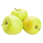 تفاح ذهبي عضوي من أرض الطبيعة