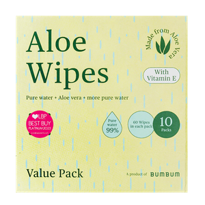 Bumbum All Natural Aloe Wipes With Vitamin E Wipes