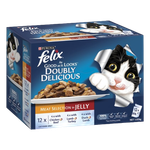 Felix Adult Doubly Delicious Meat Selection In Jelly Wet Cat Food