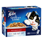 Felix Adult Meat Menus In Jelly Wet Cat Food