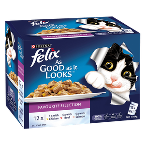 Felix Adult Favourite Selection In Jelly Wet Cat Food