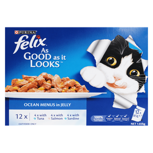 Felix Adult Ocean Menus In Jelly Wet Cat Food