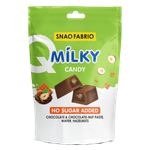 Snaq Fabriq No Sugar Added Chocolate, Chocolate-Nut Paste, Wafer & Hazelnuts Milky Candy