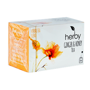 شاي الأعشاب بالزنجبيل والعسل من هيربي