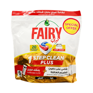 Fairy 1 Step Clean Plus Dishwasher Capsules