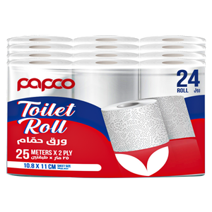 Papco 25 Meters 2 Ply Toilet Rolls