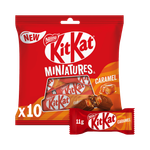 Nestle Kitkat Miniatures Crispy Wafer Finger Covered With Caramel Chocolate