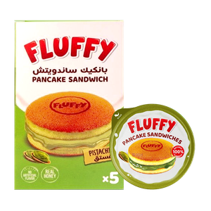 Fluffy Pistachio Pancake Sandwich