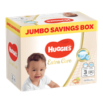 حفاضات العناية فائقة بحجم 3 في صندوق التوفير الجامبو من هجيز - (4-9 كجم)