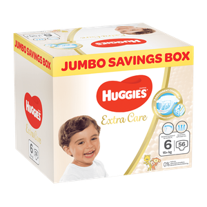 Huggies Extra Care Size 6 Jumbo Saving Box Diapers - (15+ kg)