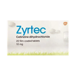 أقراص بتركيز 10 مجم من زيرتك
