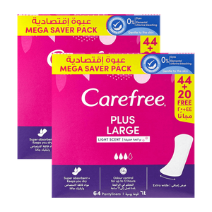 Carefree Plus Large Unscented Pantyliners