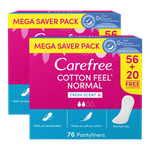 Carefree Cotton Feel Normal Fresh Scent Pantyliners