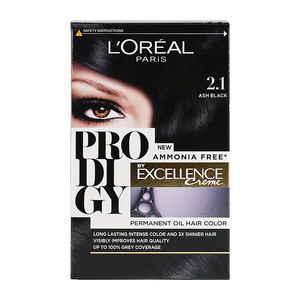 L'Oreal Prodigy By Excellence Crème Permanant Oil Hair Color - 2.1 Ash Black 