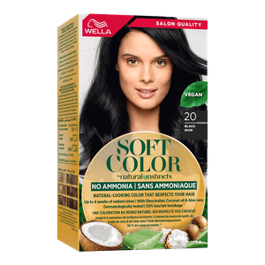 Wella Soft Color Natural Instincts Vegan Hair Color Cream - 20 Black