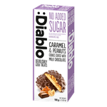 Diablo No Added Sugar Caramel & Peanut Cookies Coated With Milk Chocolate