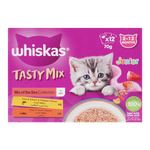 Whiskas Tasty Mix Mix Of The Sea Collection In Gravy Wet Junior Cat Food - 2-12 Months