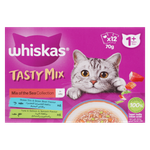 Whiskas Tasty Mix Mix Of The Sea Collection In Gravy Wet Kitten Food