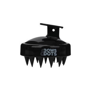 Bows & Dots Shampoo Brush - Black