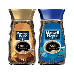 Maxwell House Smooth Blend & Rich Blend Instant Coffee