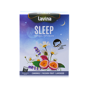 Lavina Sleep Camomile, Passion Fruit & Lavender Herbal Infusion Tea Bags