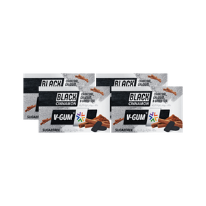 V-Gum's Sugar-Free Charcoal, Calcium, & Green Tea Black Cinnamon Gum