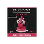 Duddoo Ultra-Transparent Plain Lubricated Condoms