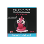 Duddoo Ultra-Transparent Dotted Lubricated Condoms