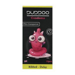 واقيات ذكرية مضلعة "تأخير" شفافة من دودو