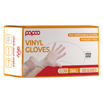 Papco Vinyl Small Clear Gloves