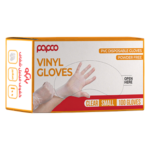 Papco Vinyl Small Clear Gloves
